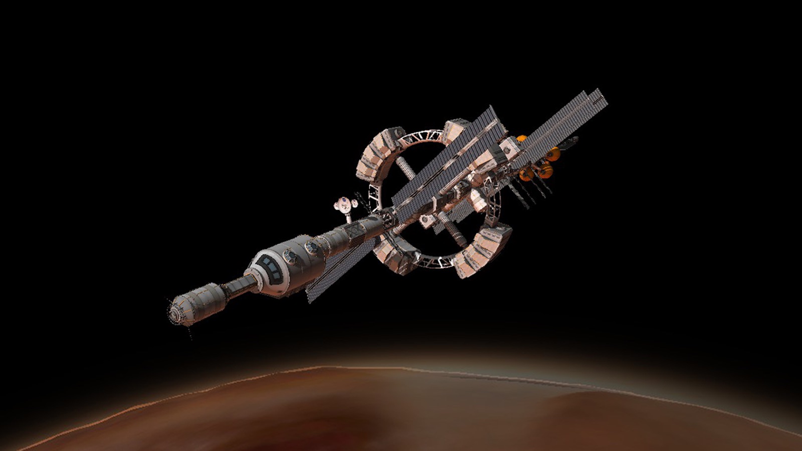 Hermes interplanetary spacecraft render