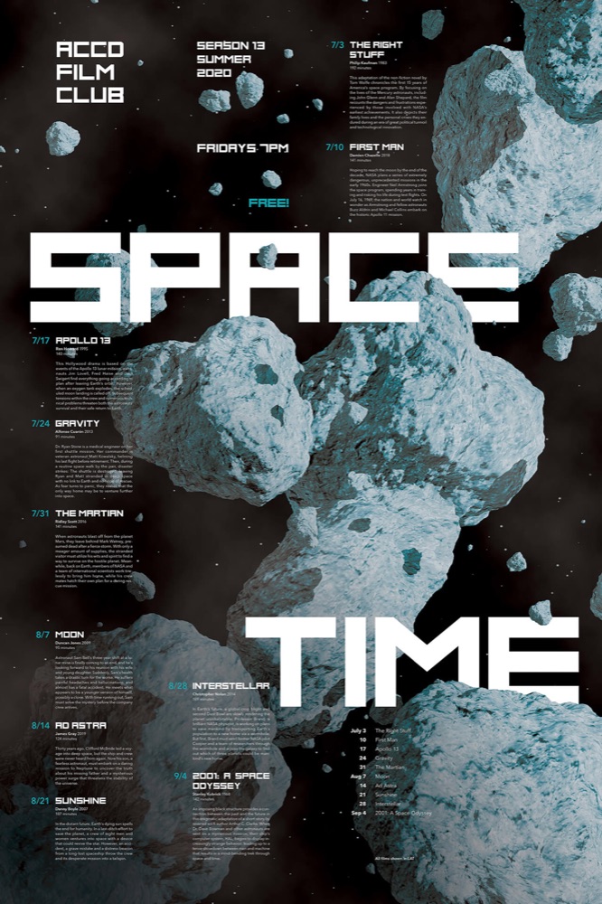 Space Time film club poster