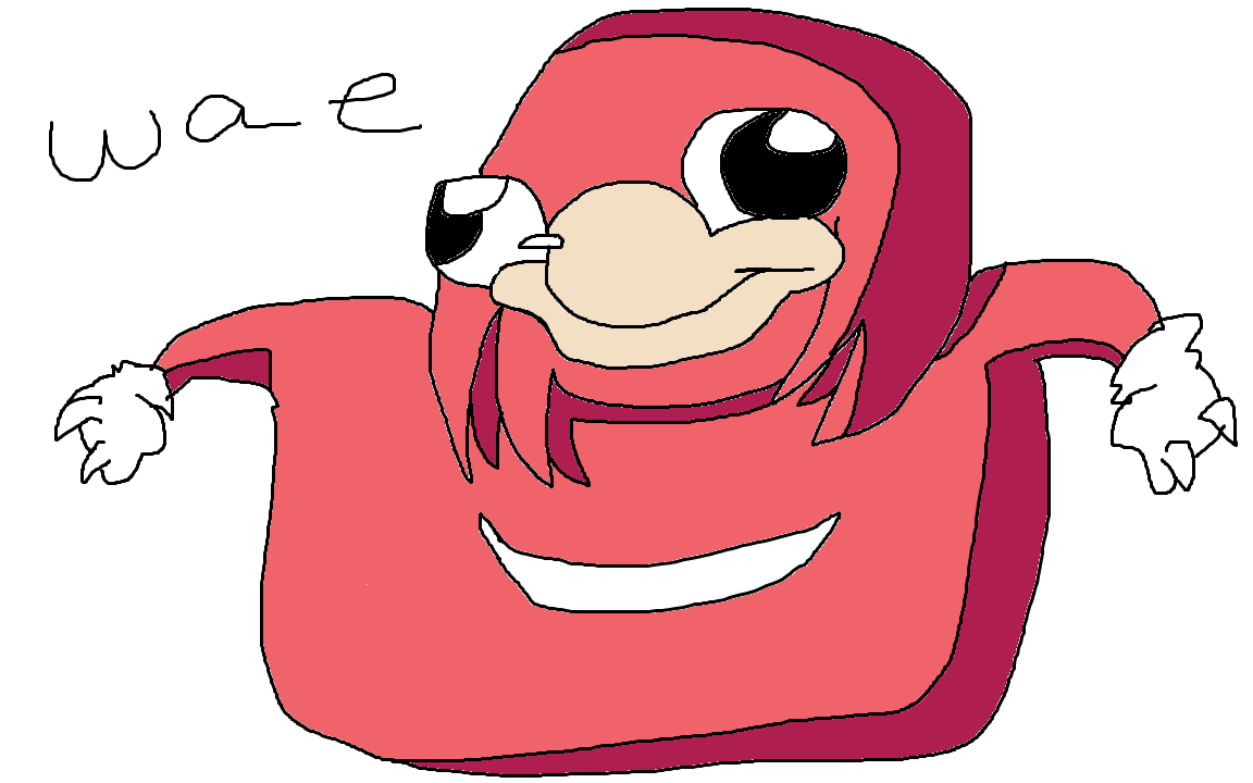 Do you know de wae — Ugandan Knuckles drawing