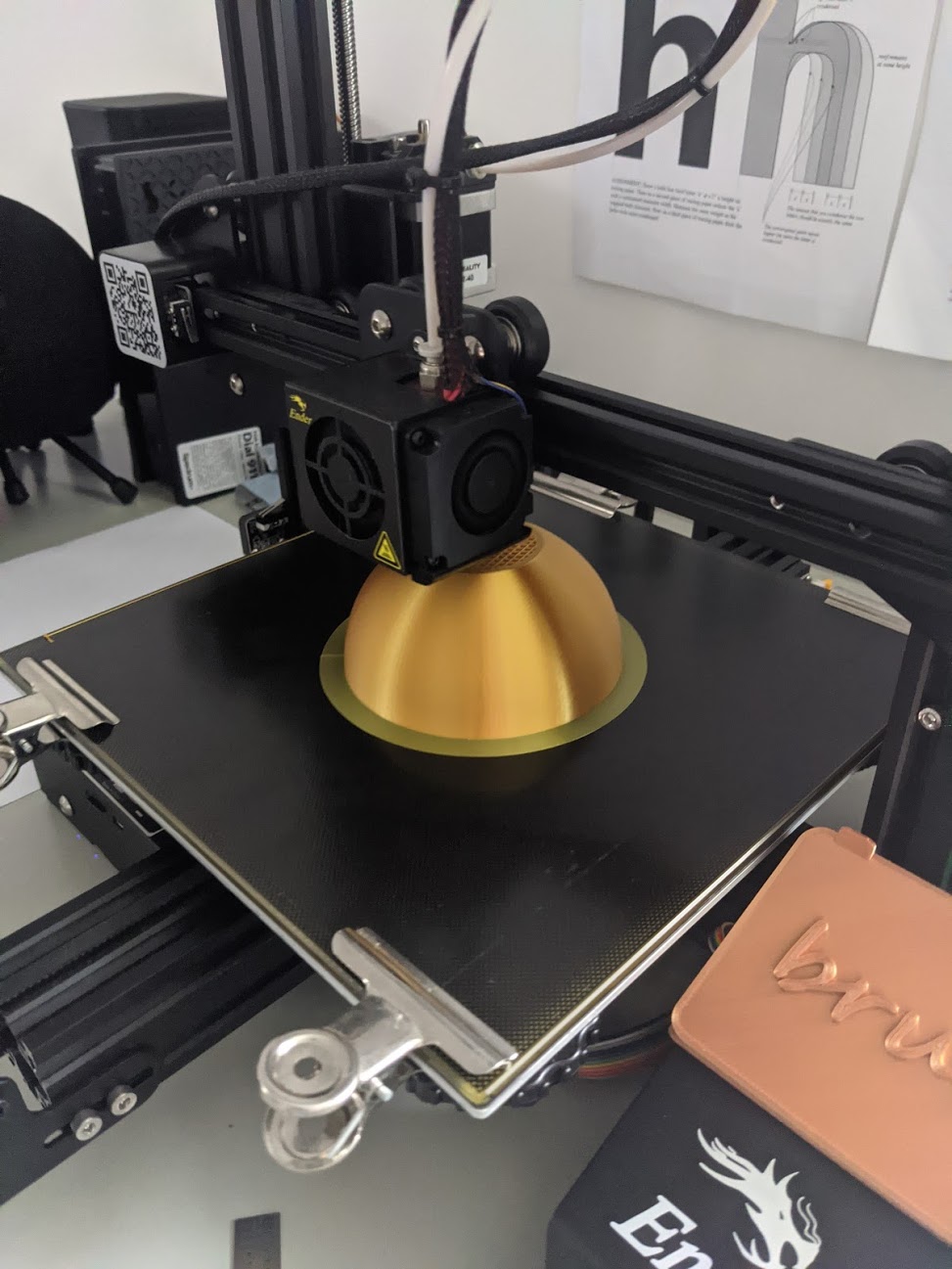 Raw PLA print before finishing