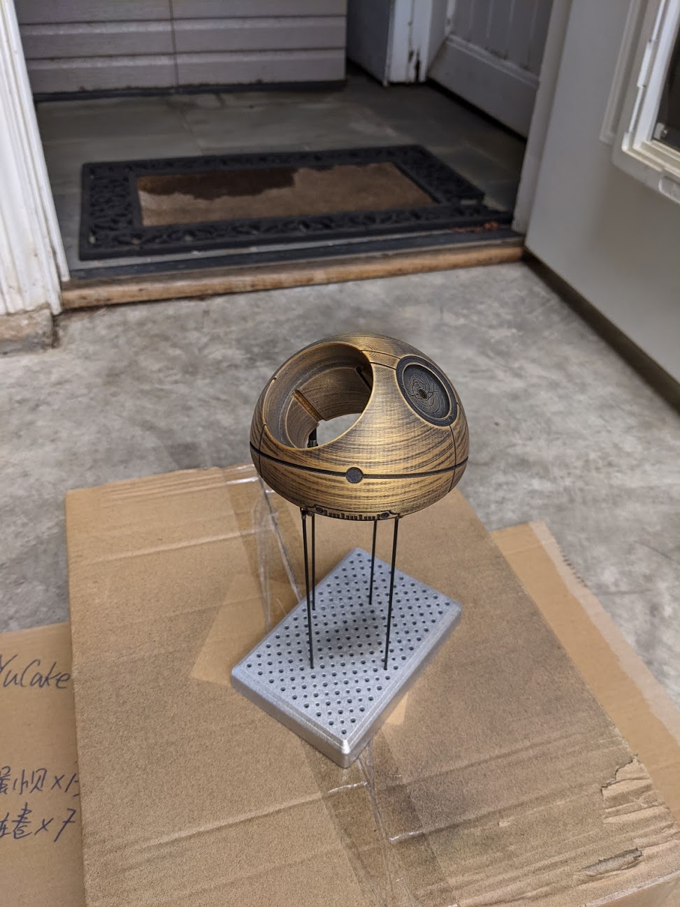 Test-fitting the sphere mechanism