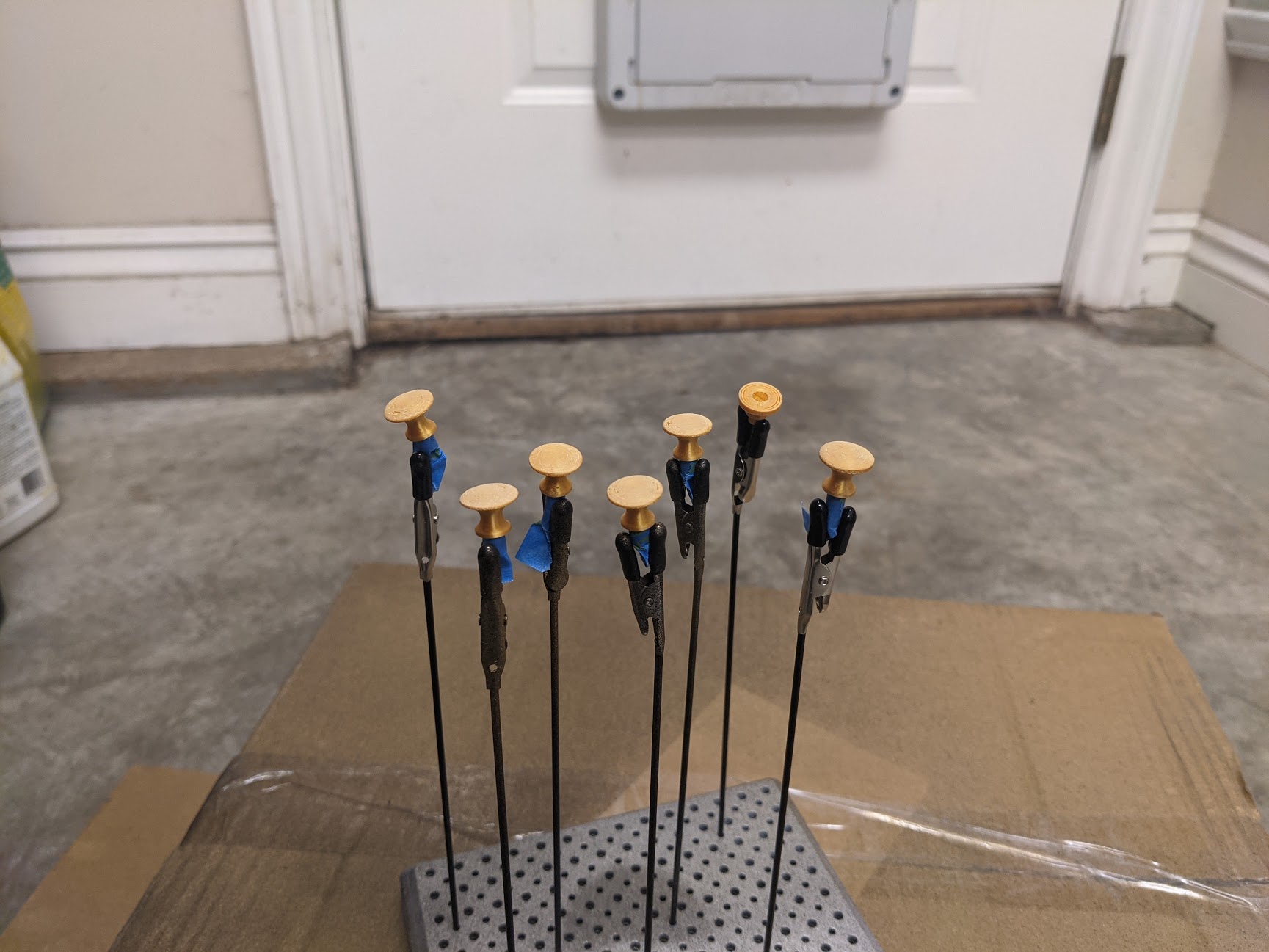 Sanding the printed parts