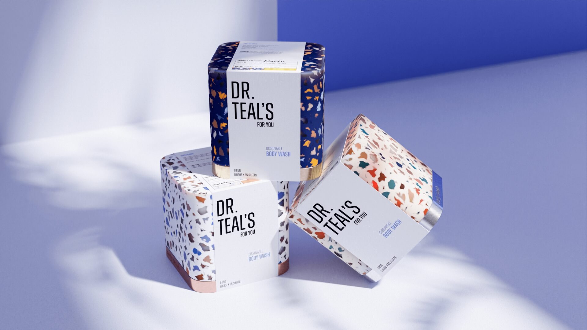 Body wash bottles in customizable materials