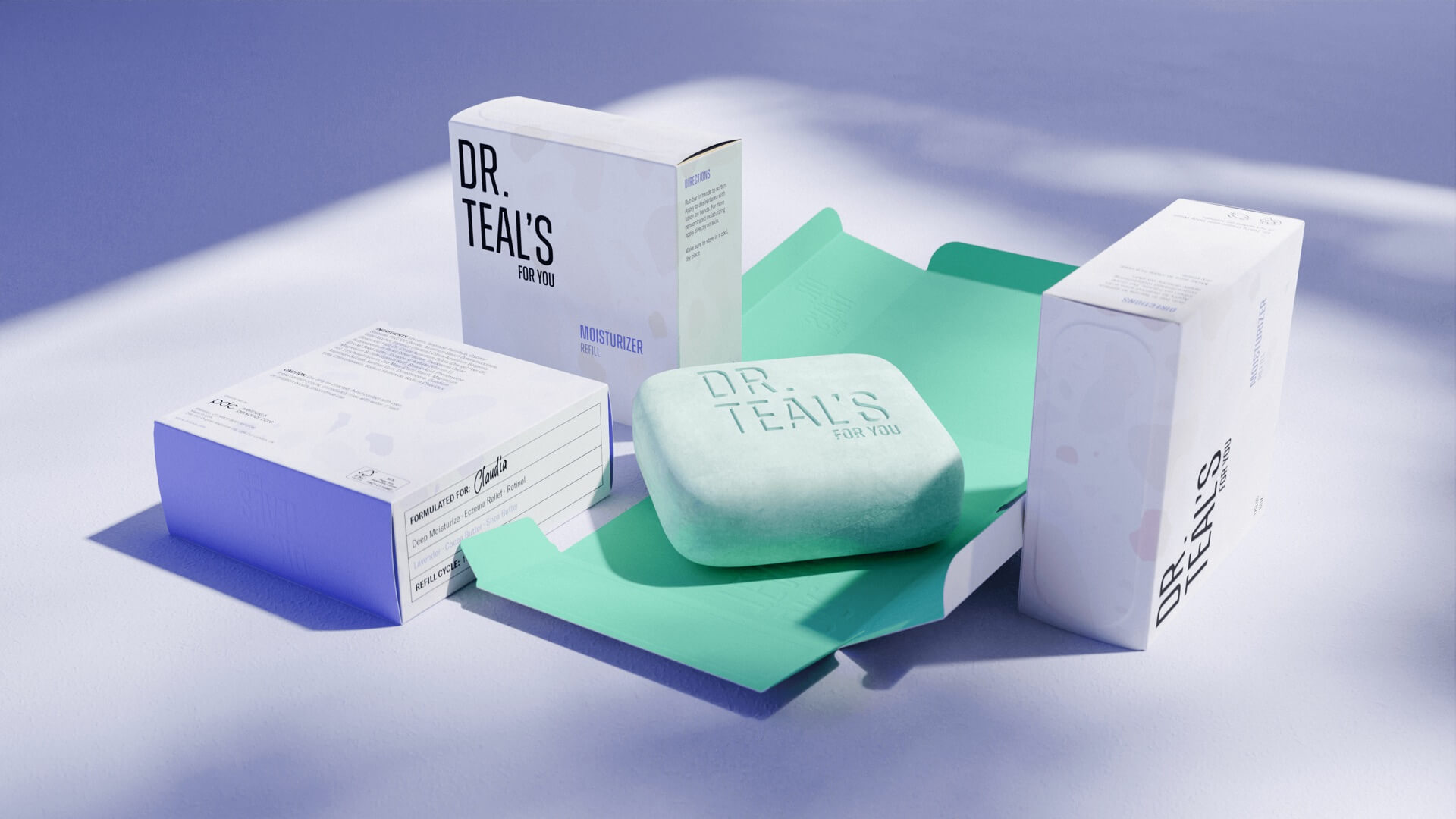 Refill paper boxes with color-coded patterns