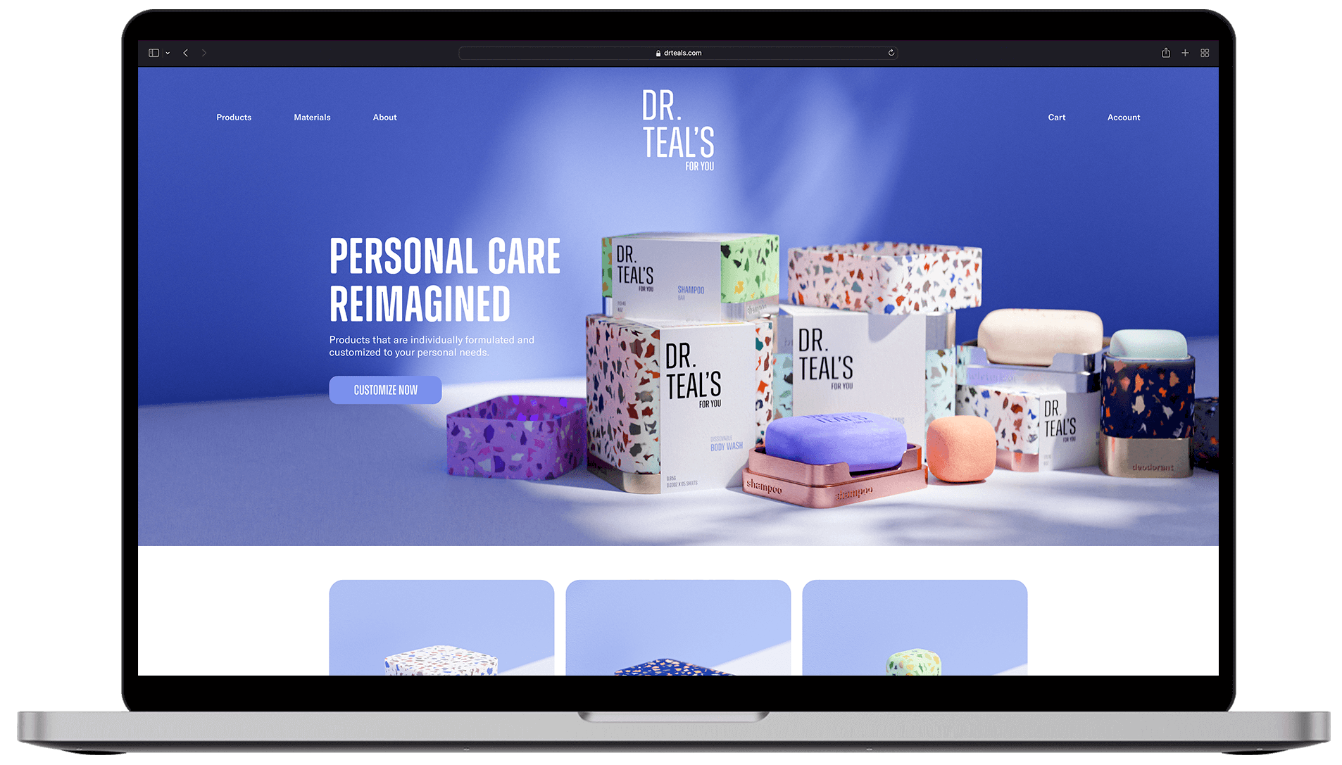 Redesigned Dr. Teal's homepage