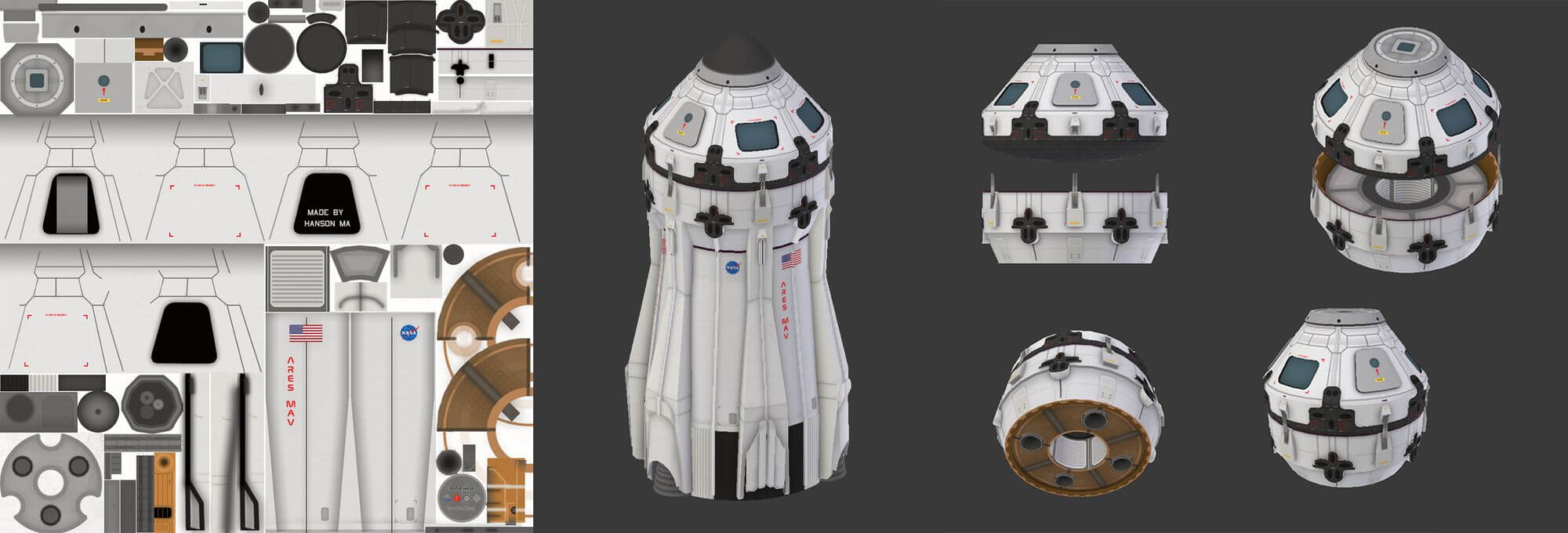 Mars Ascent Vehicle part models
