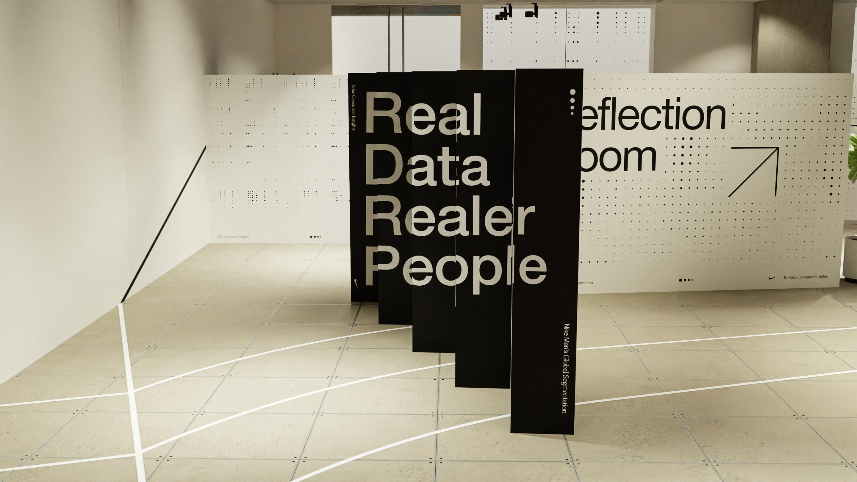 Overview render of the installation space