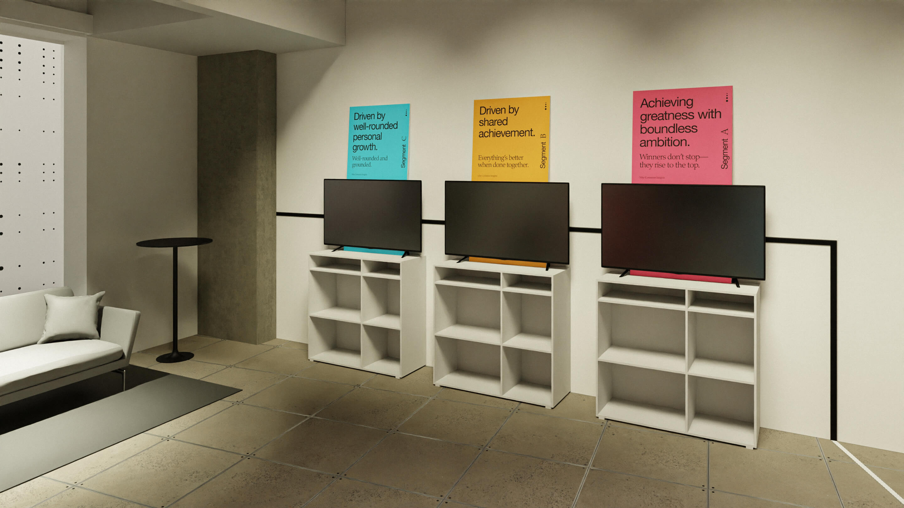 Render of the closing area of the installation