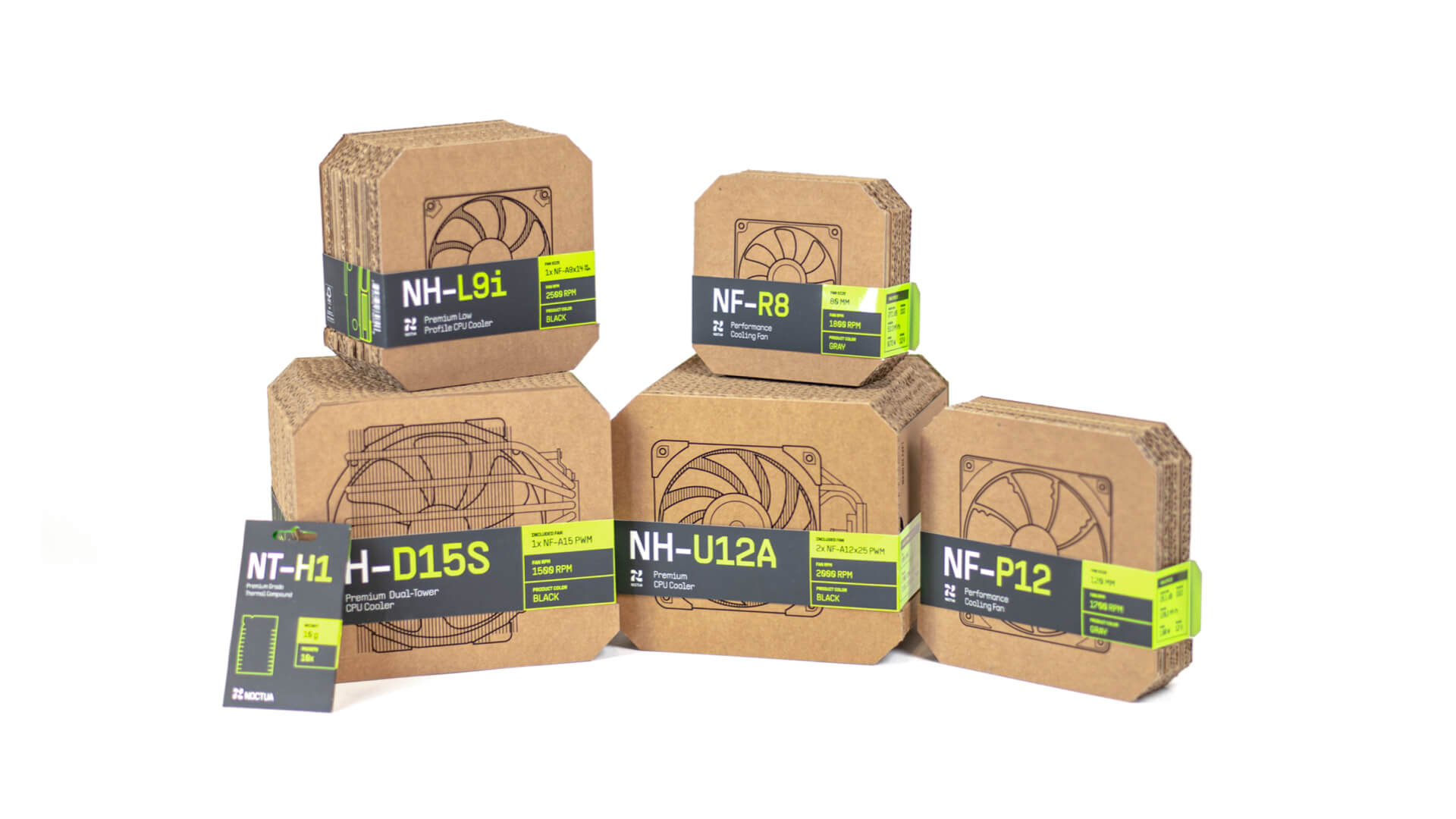 Noctua packaging lineup