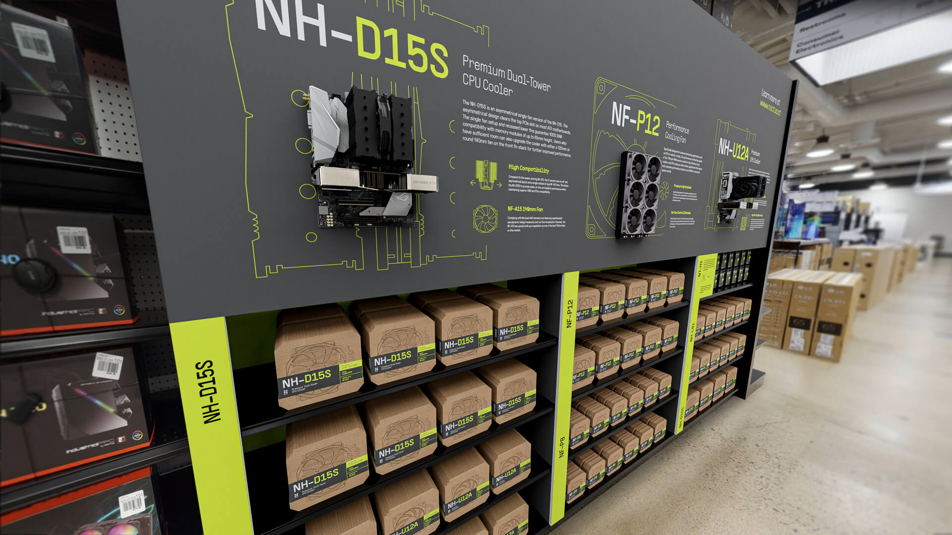 Noctua retail display