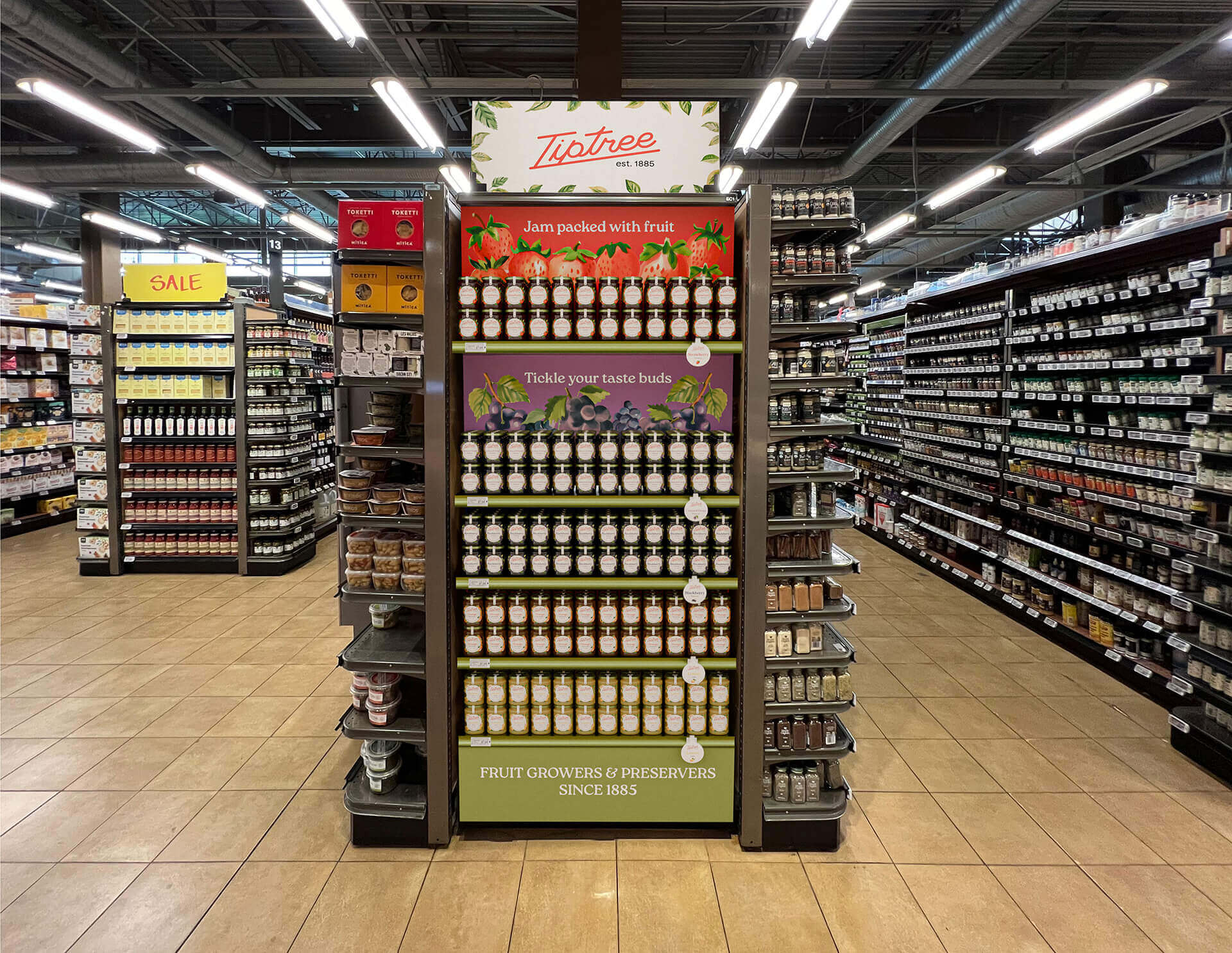 Tiptree retail shelf display