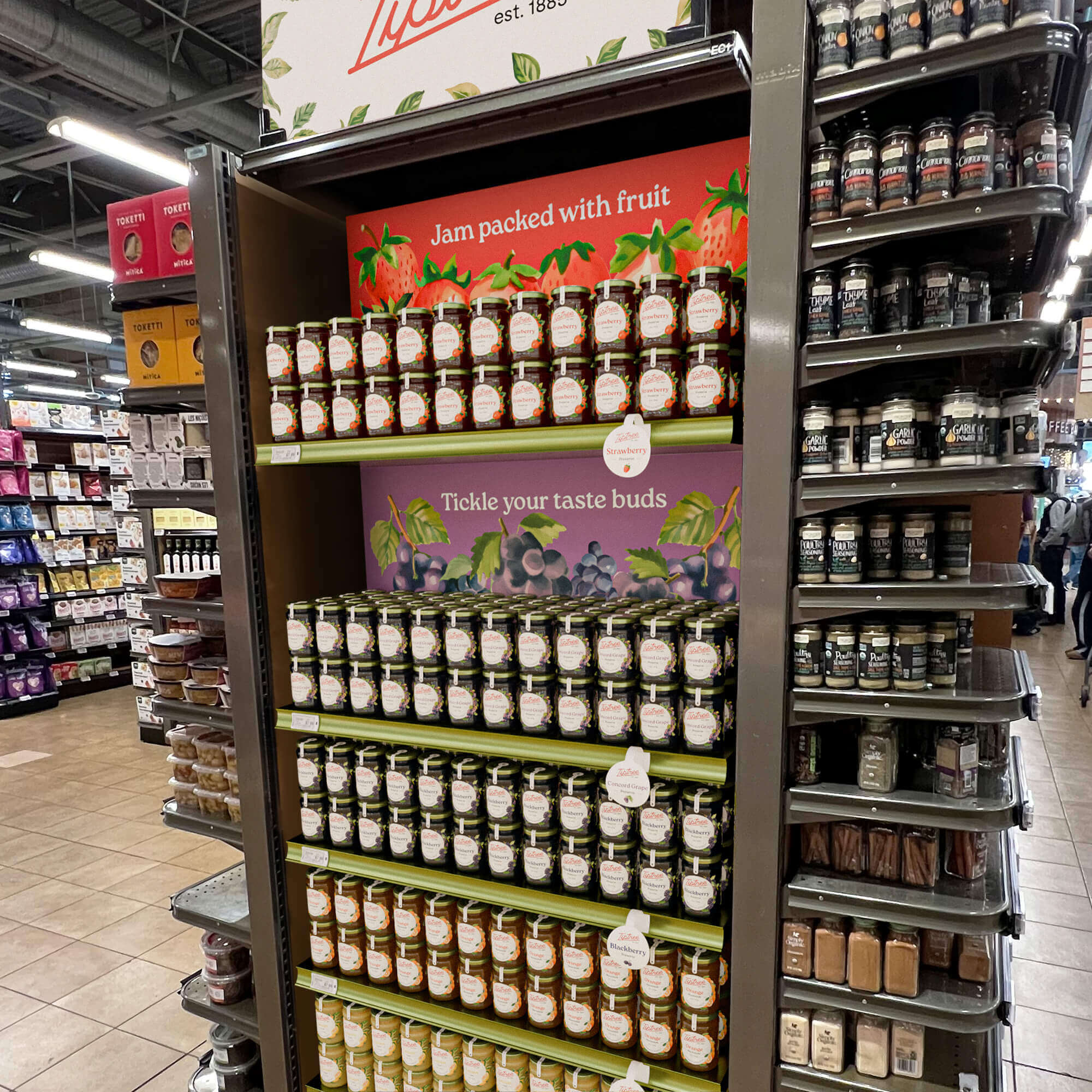 Tiptree retail display detail