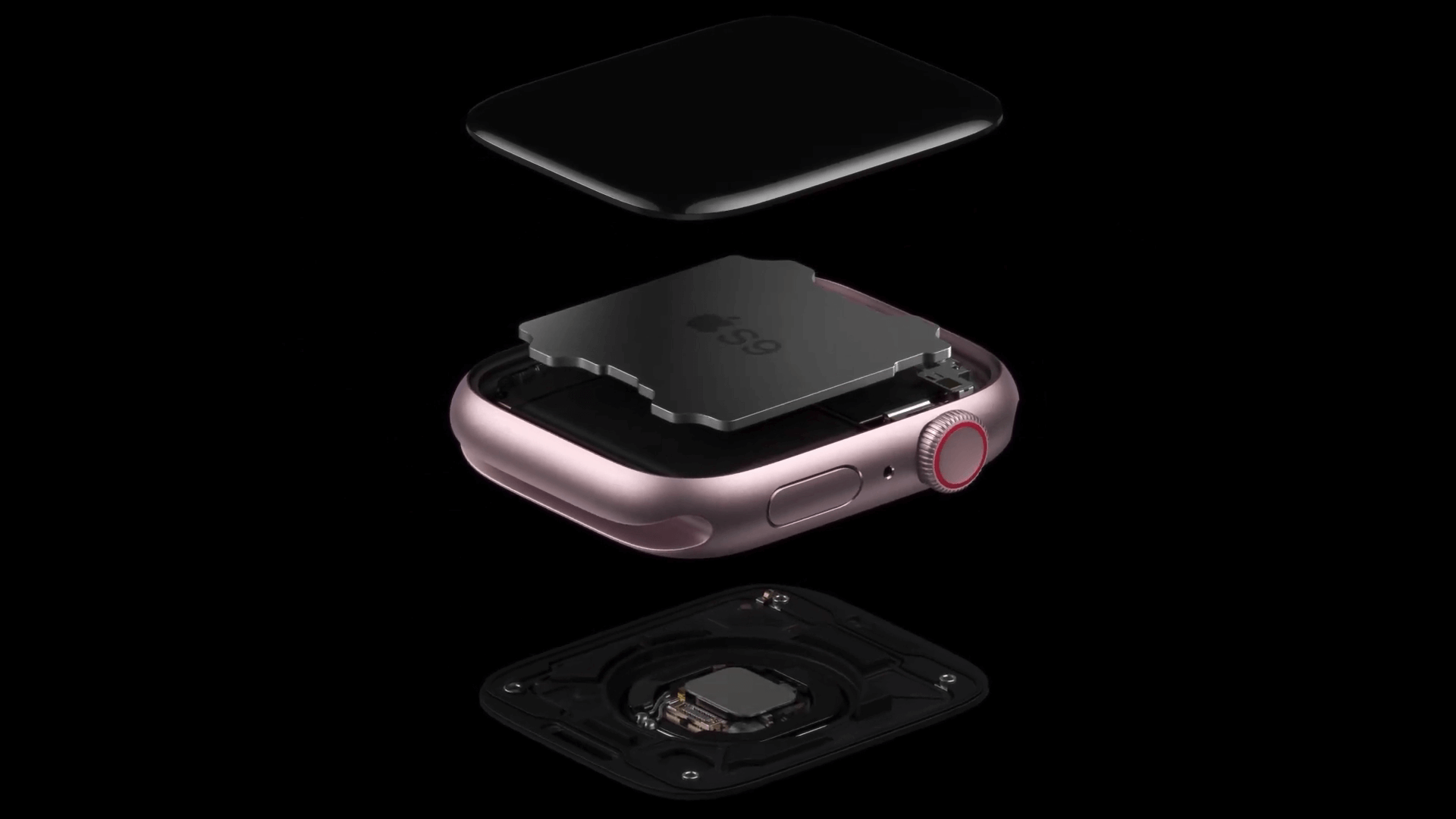 Apple Watch Series 9 S9 SiP exploded view